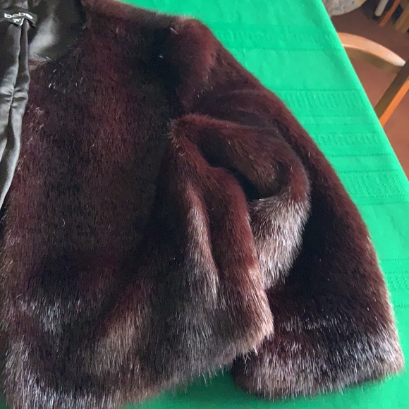 bebe evening jacket faux fur brown “fur” size small - Picture 3 of 10